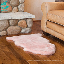 home decor light pink sheepskin lamb fur rug